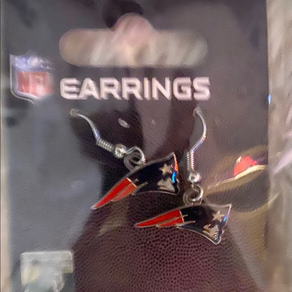 NFL New England Patriot earrings